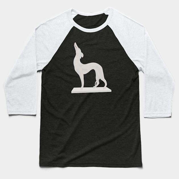 Pat the dog statue Baseball T-Shirt by seem illustrations 